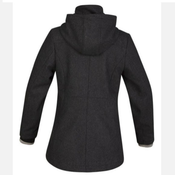 Hurley Winchester Women's Wool Peacoat Jacket Heather Black - Picture 10 of 10